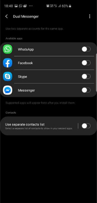 YO WhatsApp and dual sim