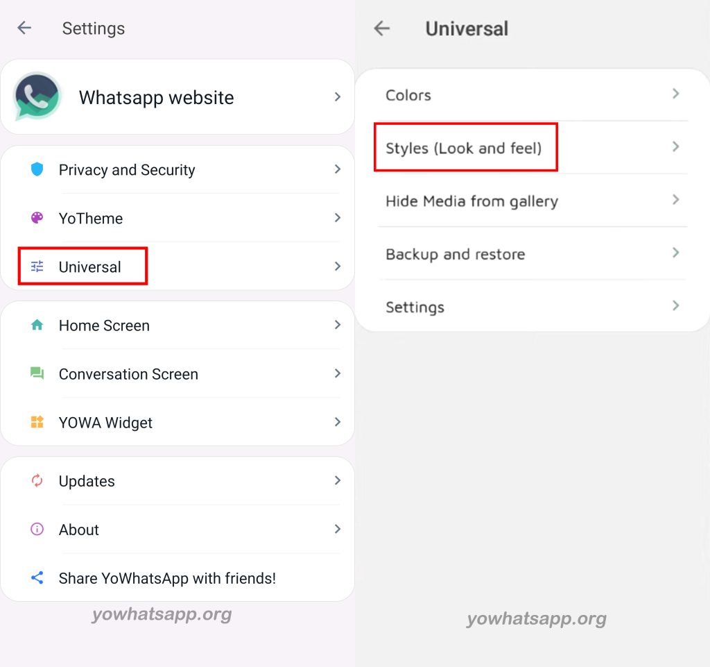 How to Change Font in Yo WhatsApp
