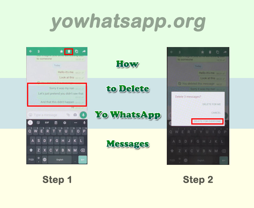 How to Delete Yo WhatsApp Messages