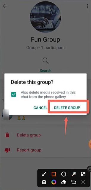 How to Delete a Yo WhatsApp Group