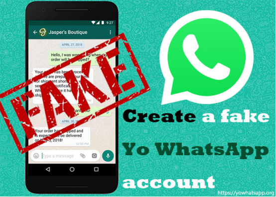 How to create a fake Yo WhatsApp account?