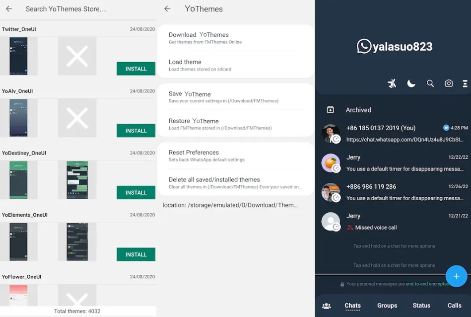 Yo WhatsApp Themes